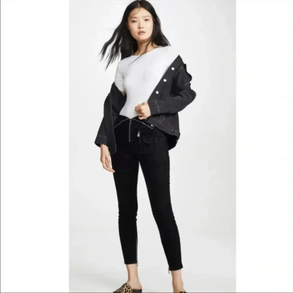 RtA Moro zip denim